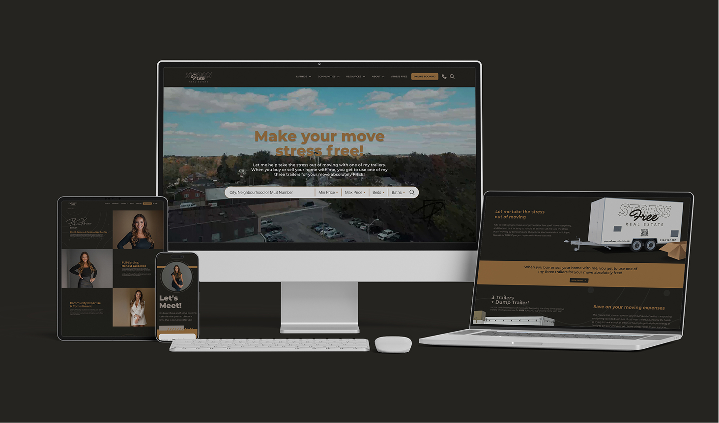Stress Free Real Estate Website on Muiltiple Devices